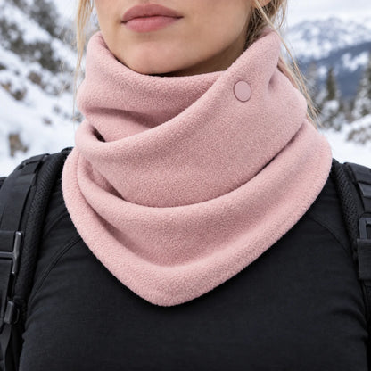 Button Closure Winter Neck Warmer