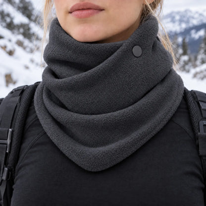 Button Closure Winter Neck Warmer