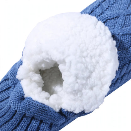 Cable Knit Ankle Slipper Socks