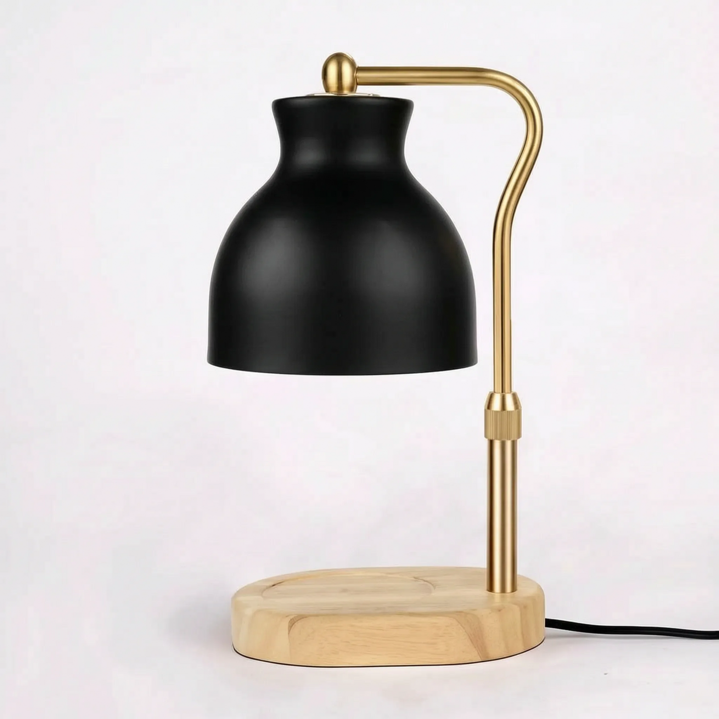 Candle Warmer Lamp Dimmable Black Metal Shade
