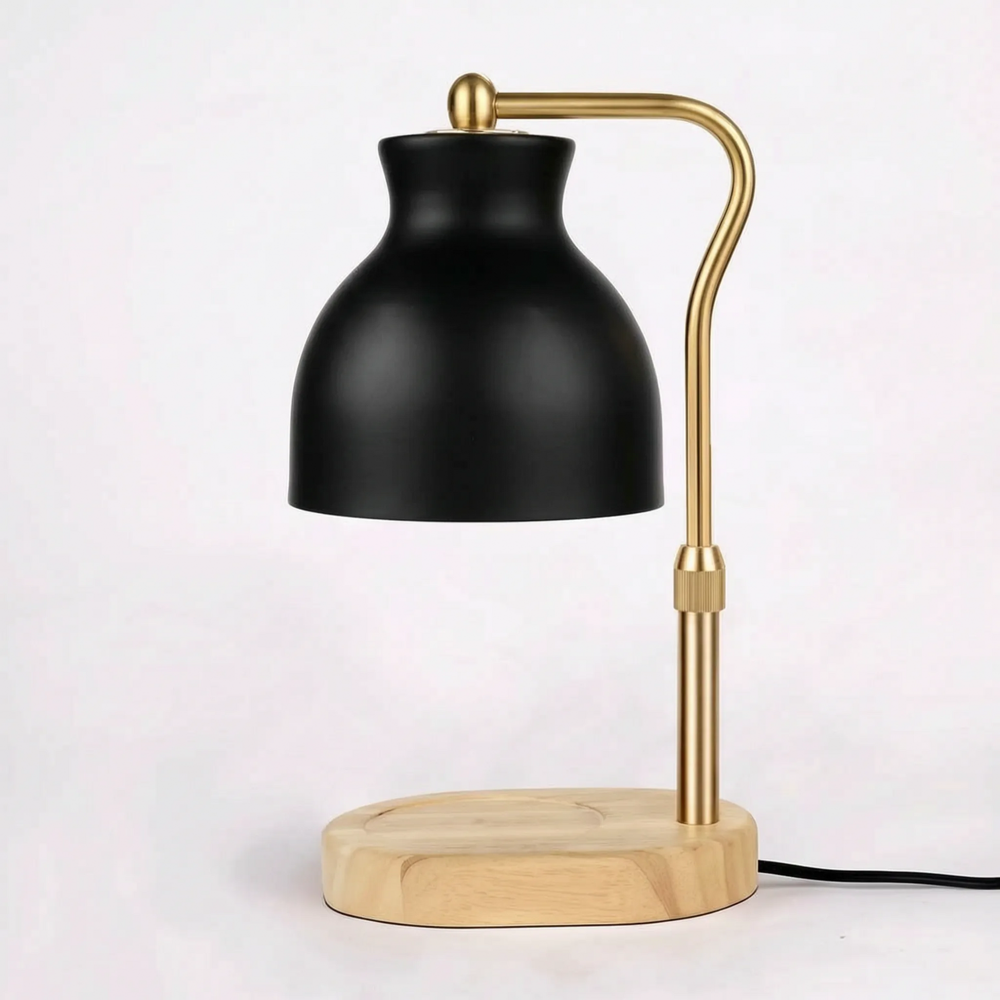 Candle Warmer Lamp Dimmable Black Metal Shade