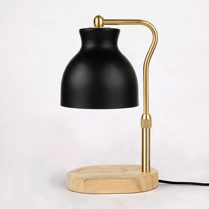 Candle Warmer Lamp Dimmable Black Metal Shade