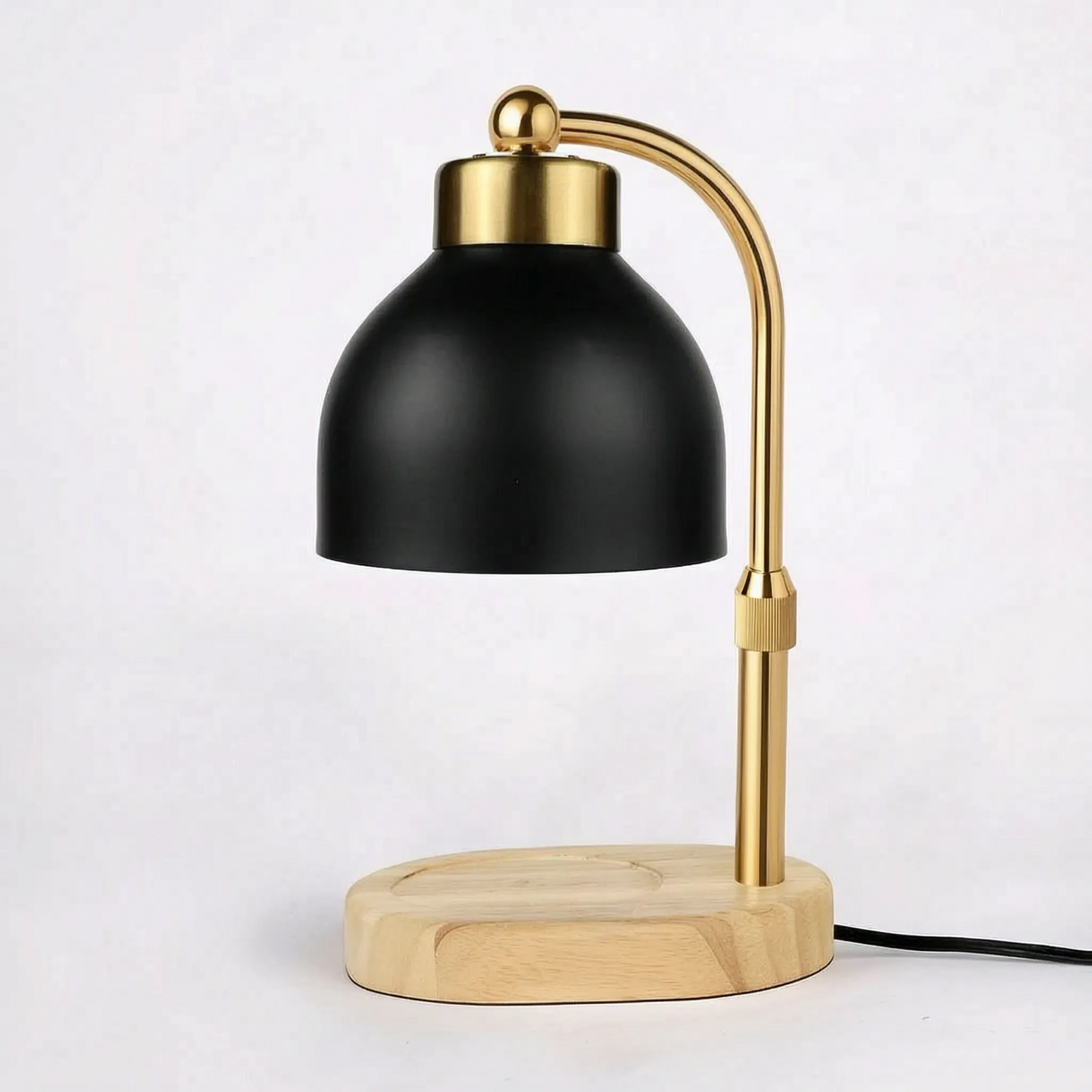 Candle Warmer Lamp Dimmable Black Metal Shade