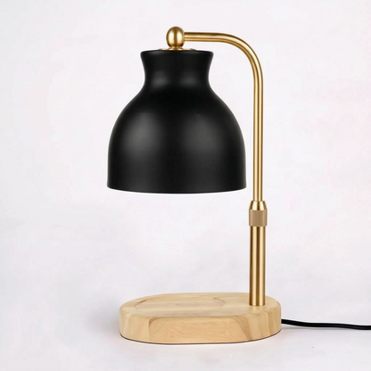Candle Warmer Lamp Dimmable Black Metal Shade