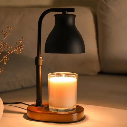 Candle Warmer Lamp Dimmable Black Metal Shade