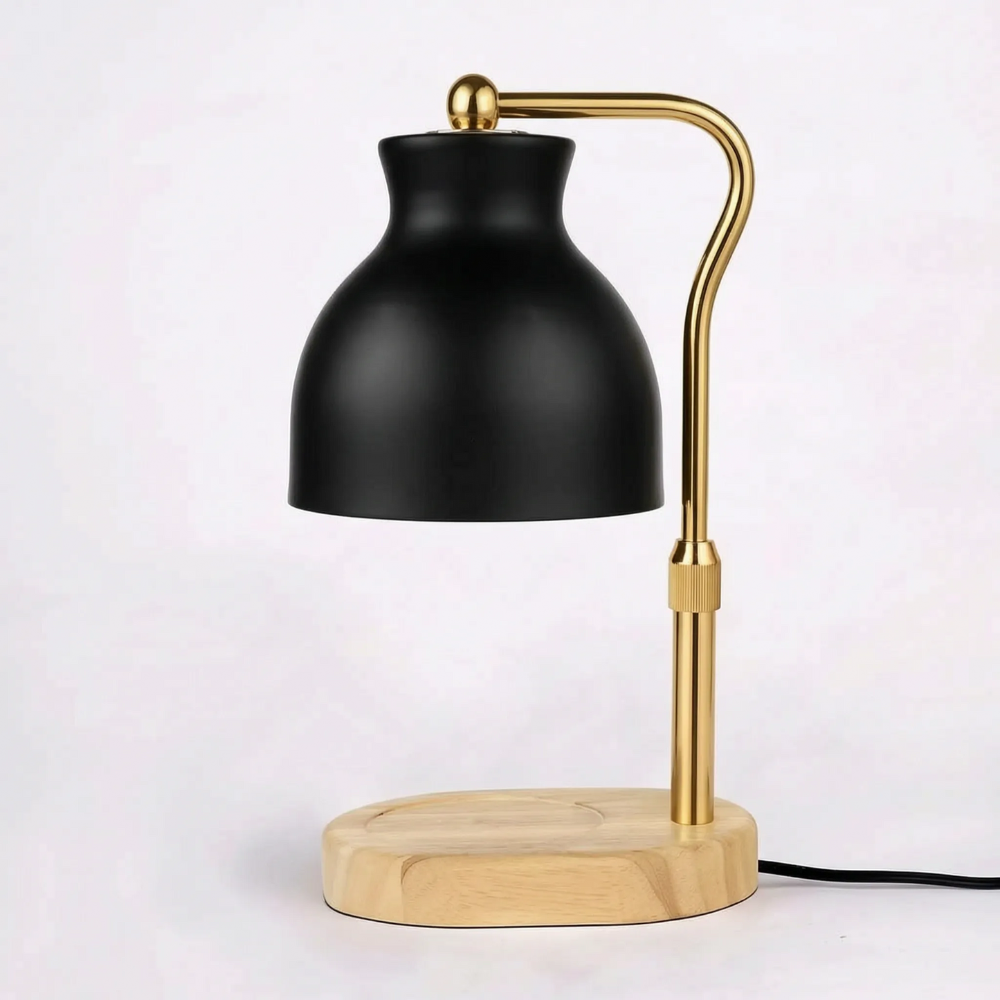 Candle Warmer Lamp Dimmable Black Metal Shade
