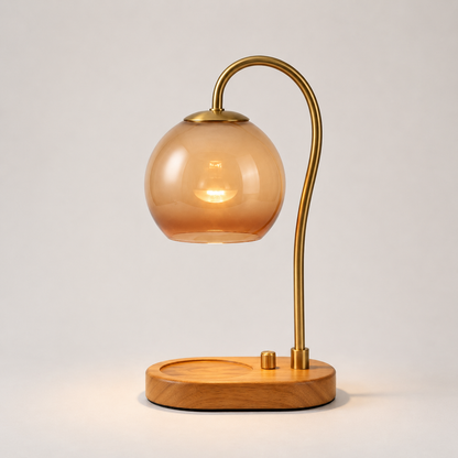 Candle Warmer Lamp with Dimmable Mosaic Shade