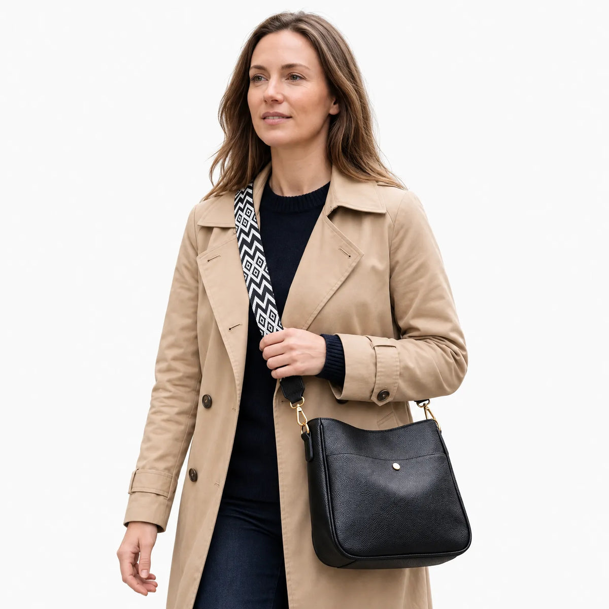 Casual Everyday Zipped Crossbody Shoulder Bag