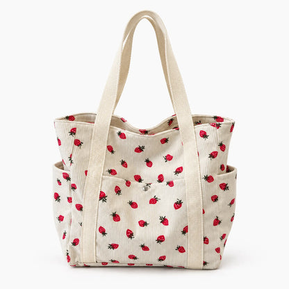 Casual Patterned Shoulder Tote Handbag