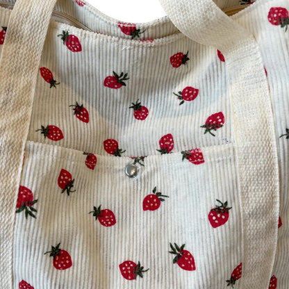 Casual Patterned Shoulder Tote Handbag