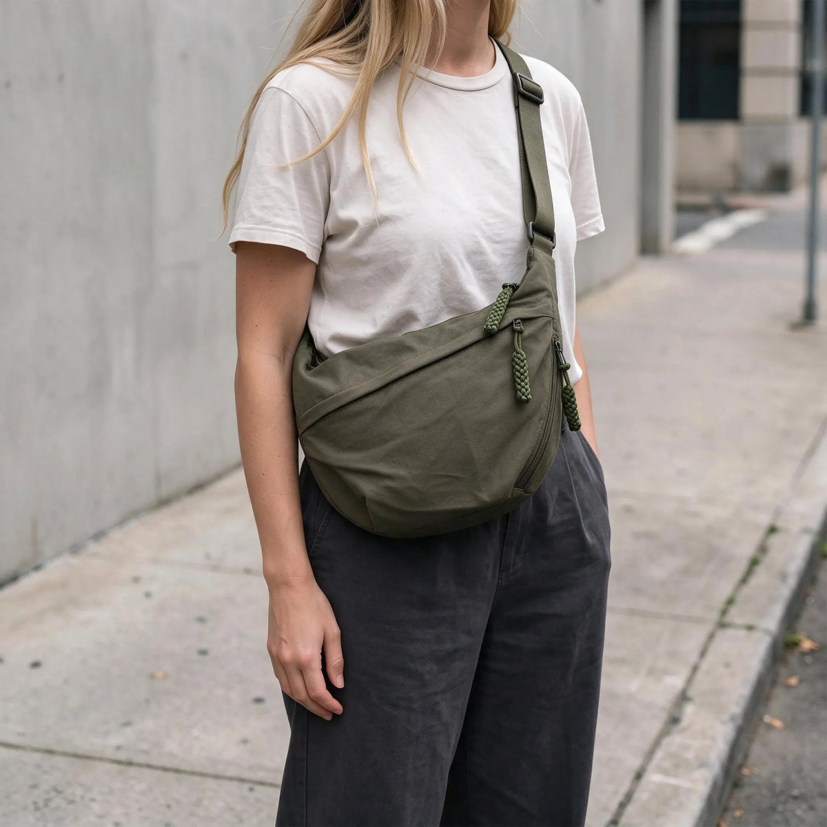 Casual Slouchy Tote Crossbody Shoulder Bag