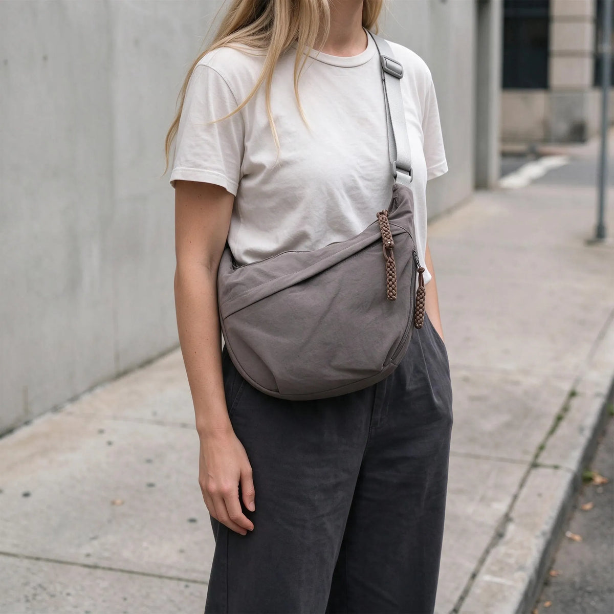 Casual Slouchy Tote Crossbody Shoulder Bag