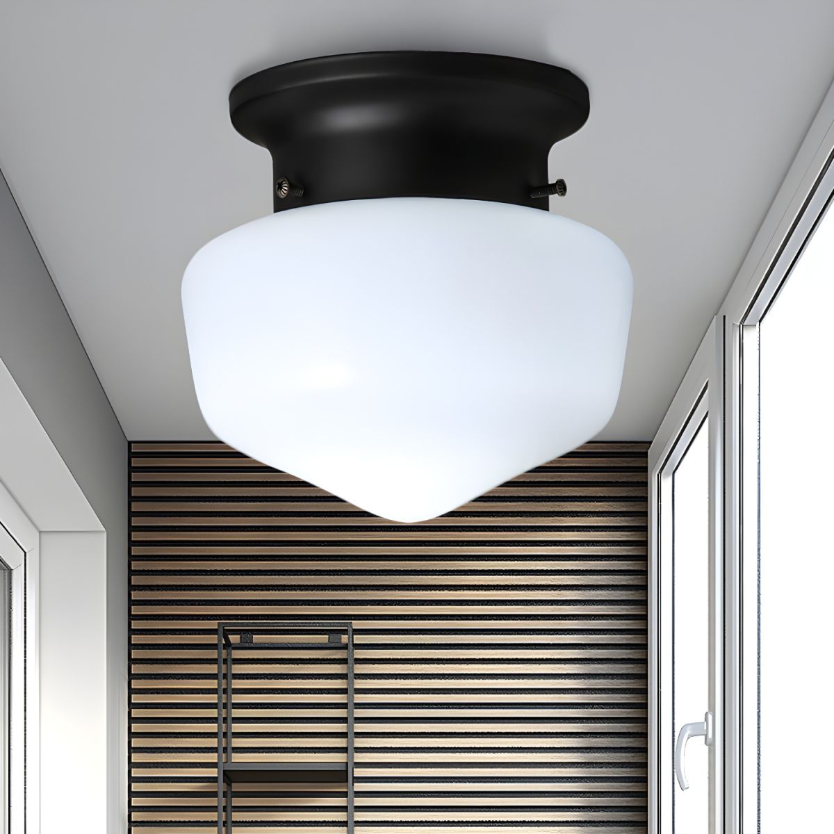 Ceiling Glass Flush Mount Light Modern Style | Auraly