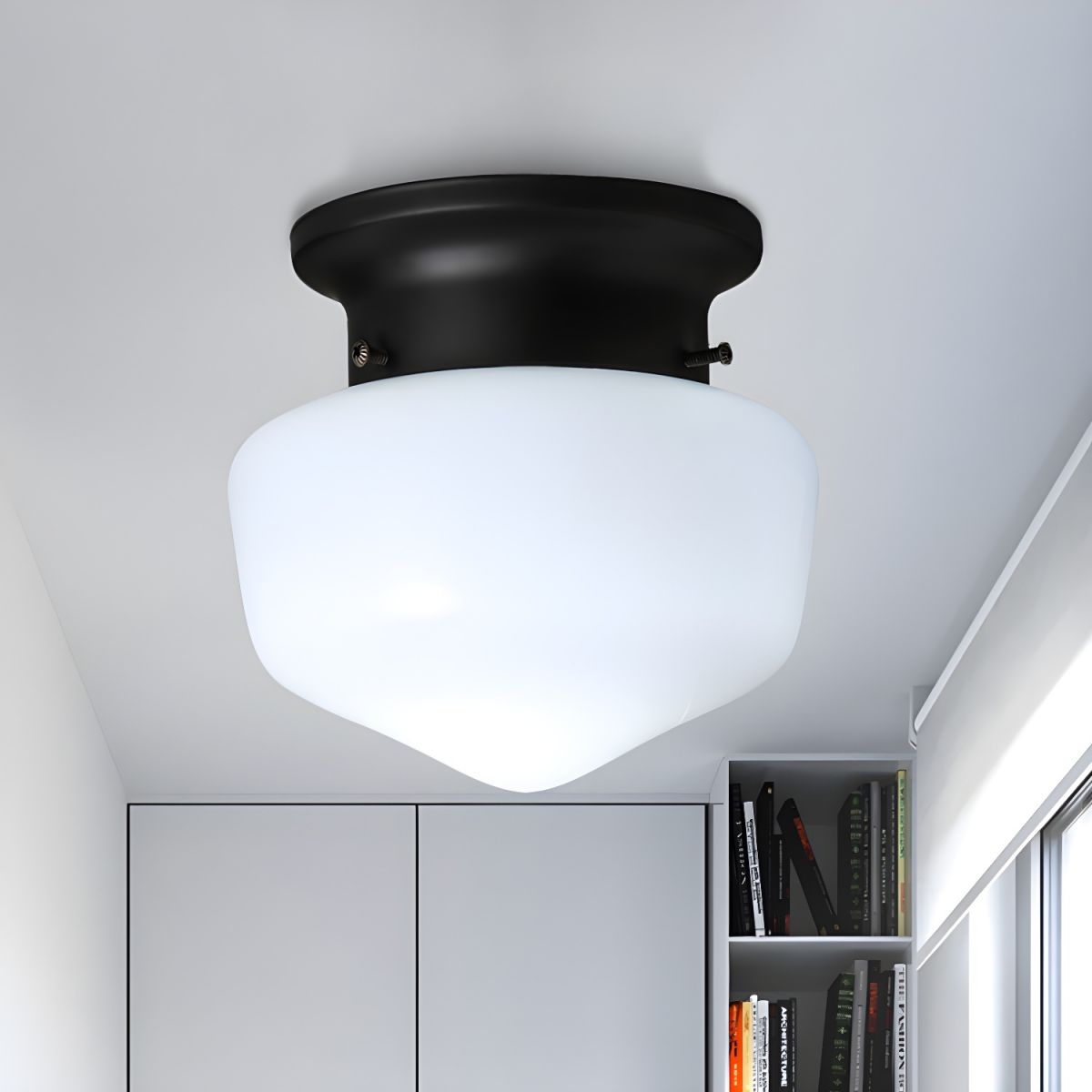 Ceiling Glass Flush Mount Light Modern Style | Auraly