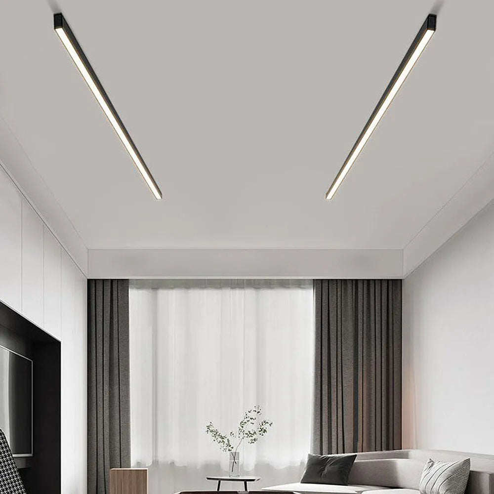 Ceiling LED Linear Light Minimalist Modern Style | Lumise