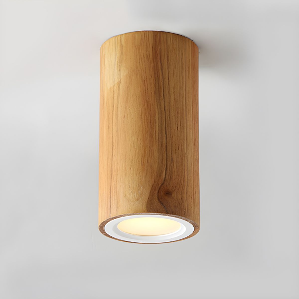 Ceiling Light Wood Cylinder Nordic Design | Arvello