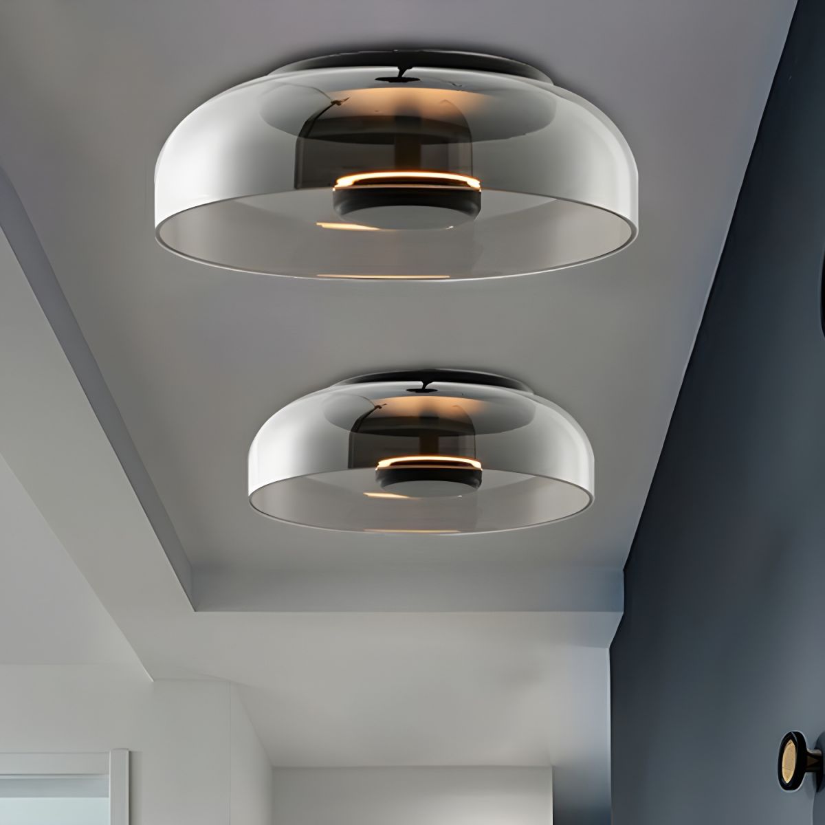 Ceiling Light with Glass Dome Nordic Modern Style | Lumeza