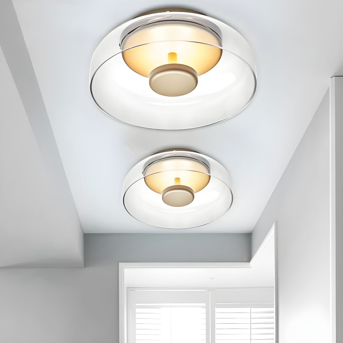 Ceiling Light with Glass Dome Nordic Modern Style | Lumeza