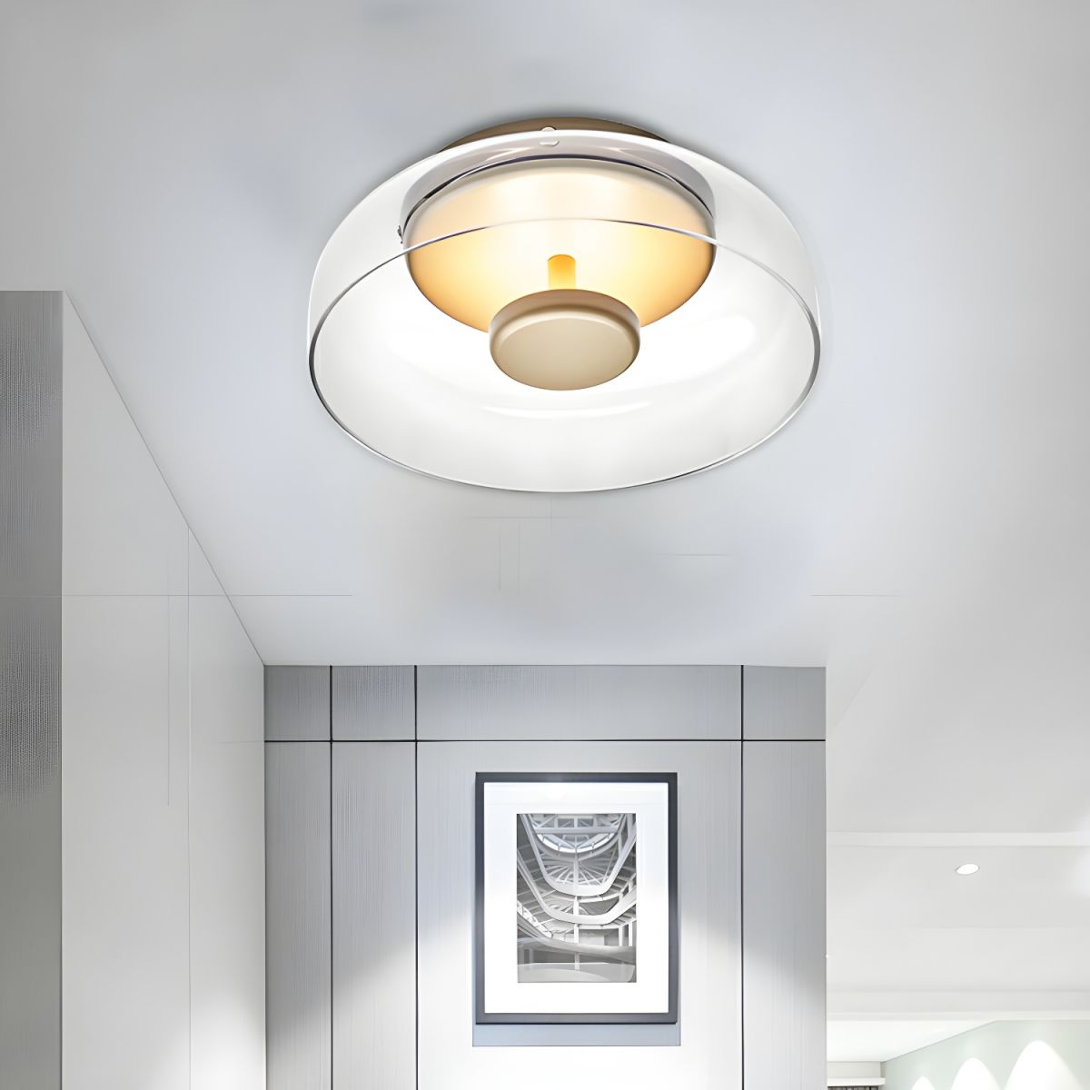 Ceiling Light with Glass Dome Nordic Modern Style | Lumeza