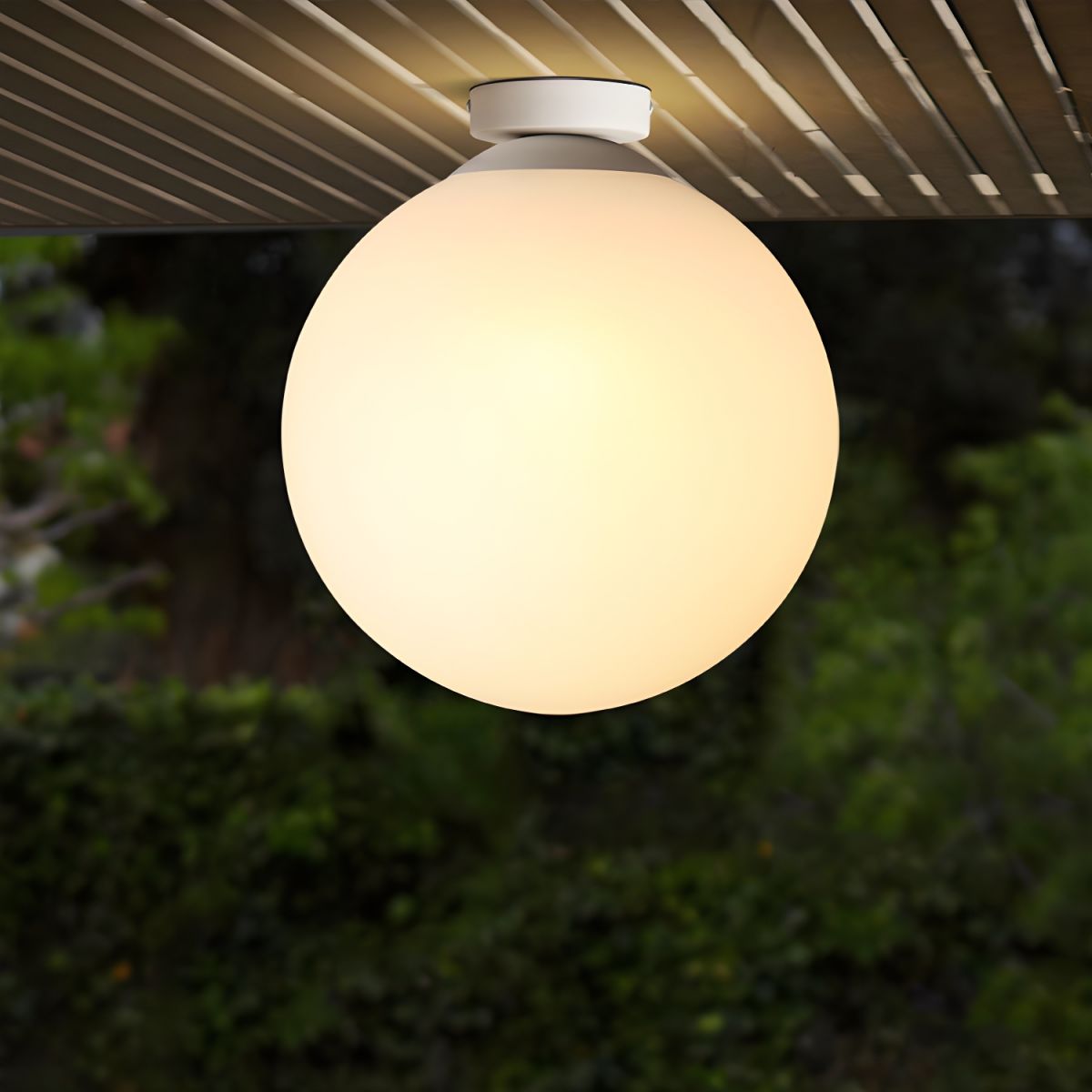Ceiling Light with Opal Glass Nordic Design | Lumivor