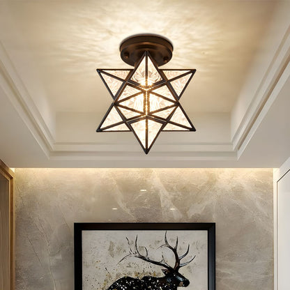 Ceiling Star Design Light Nordic Colonial Style | Lumoren
