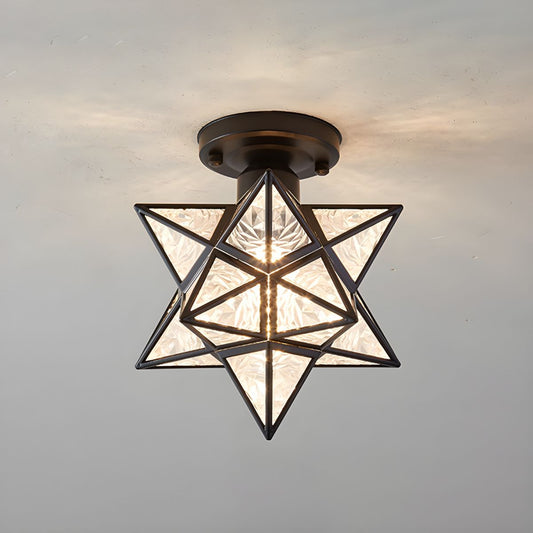 Ceiling Star Design Light Nordic Colonial Style | Lumoren