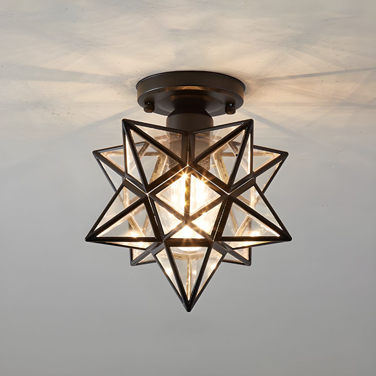 Ceiling Star Design Light Nordic Colonial Style | Lumoren