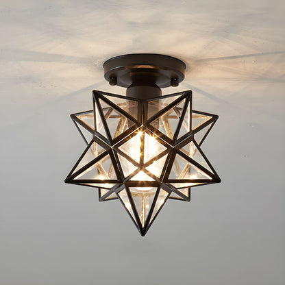 Ceiling Star Design Light Nordic Colonial Style | Lumoren
