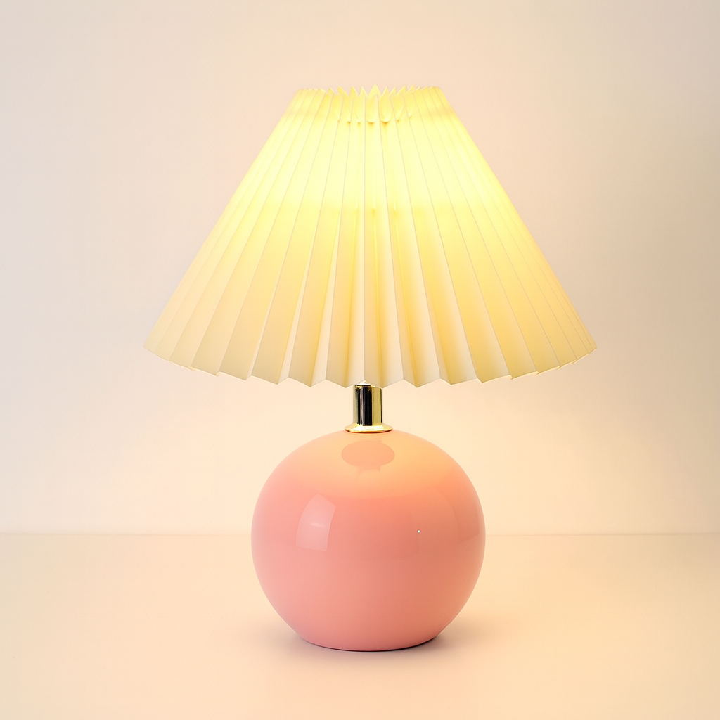 Ceramic Base Table Lamp with Cone Shade Modern | Kordale