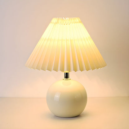 Ceramic Base Table Lamp with Cone Shade Modern | Kordale