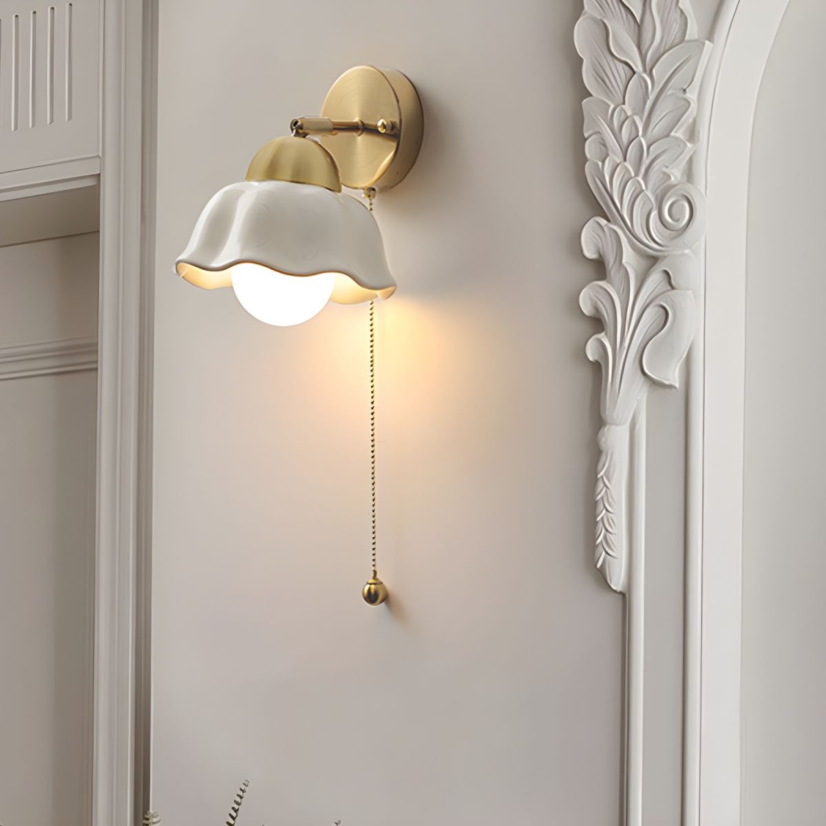 Ceramic Medieval Wall Light for Bedside Spaces | Cerovia