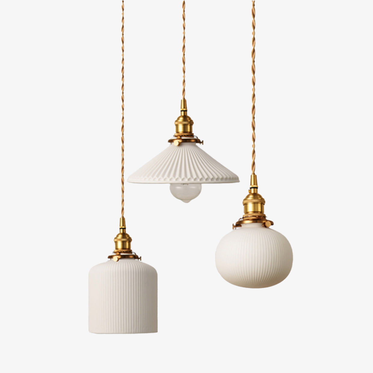 Ceramic Pendant Light Retro Japanese Scandinavian | Halvion
