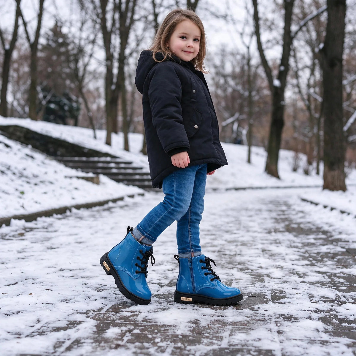 Children's Lace-Up Ankle Boots