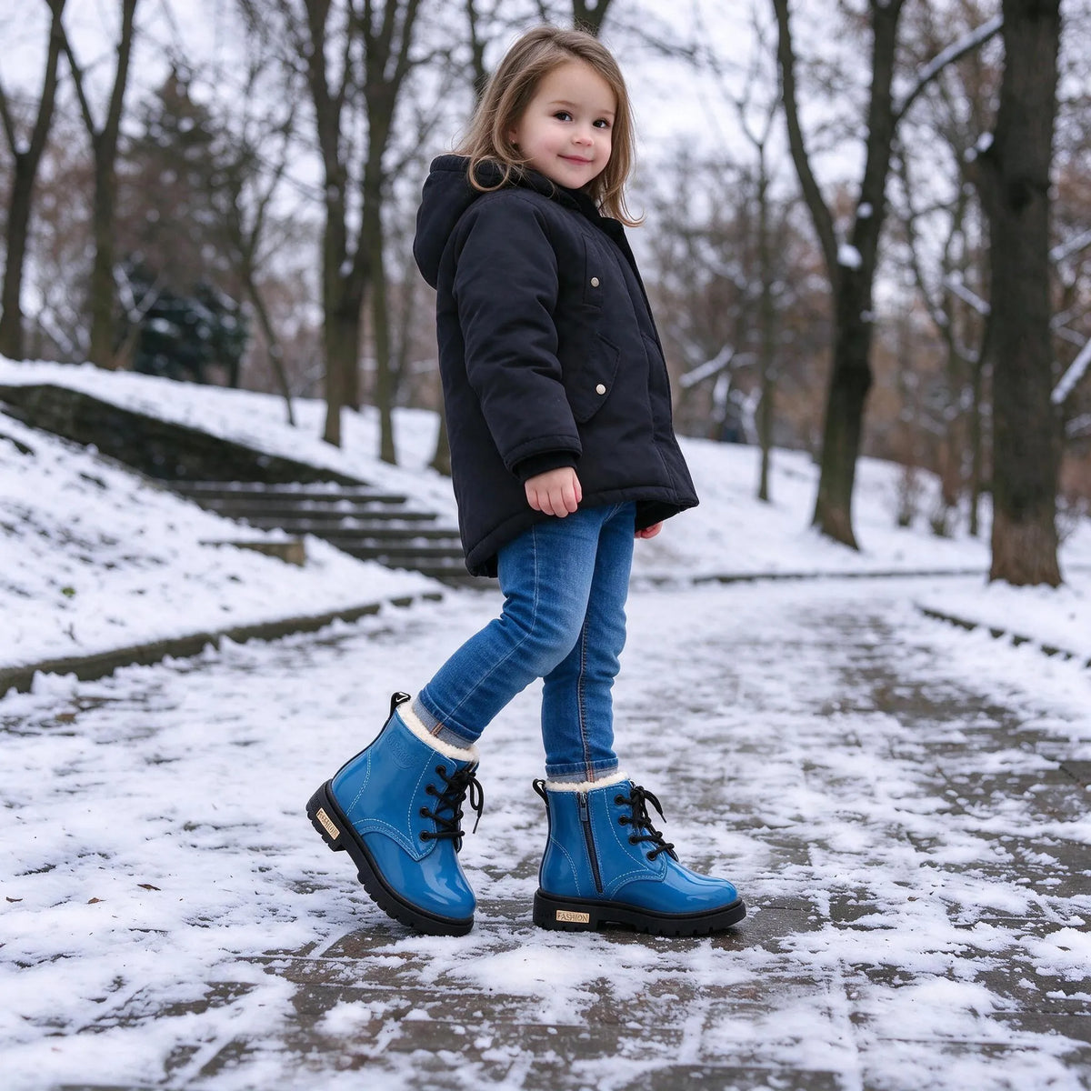 Children's Lace-Up Ankle Boots