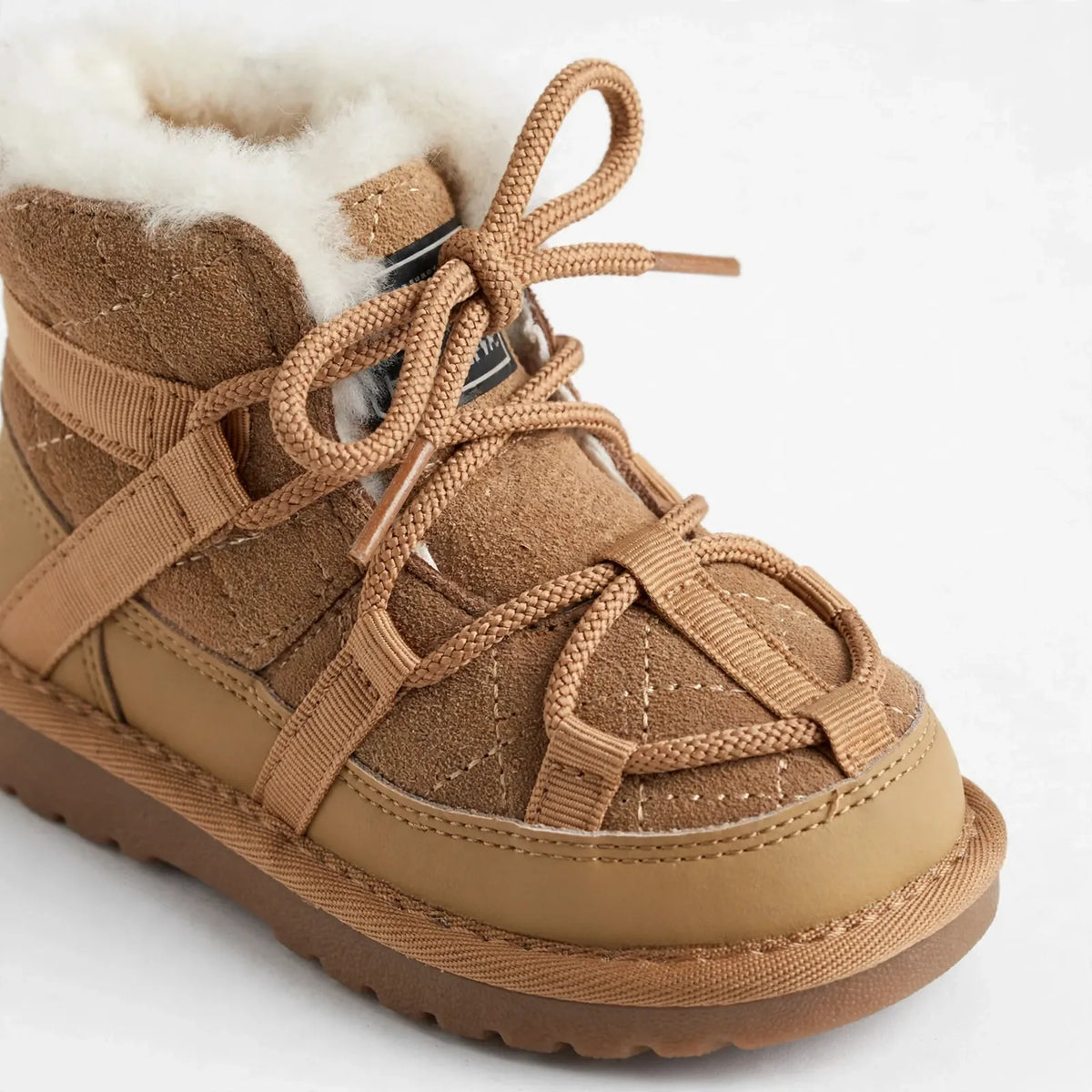 Childrens Laced Winter Snow Boots