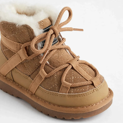Childrens Laced Winter Snow Boots