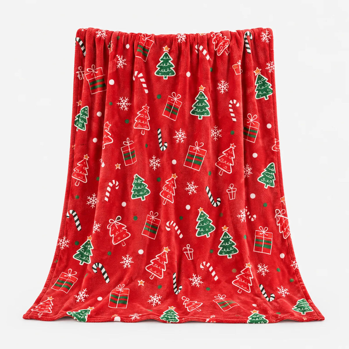 Christmas Cartoon Pattern Throw Blanket