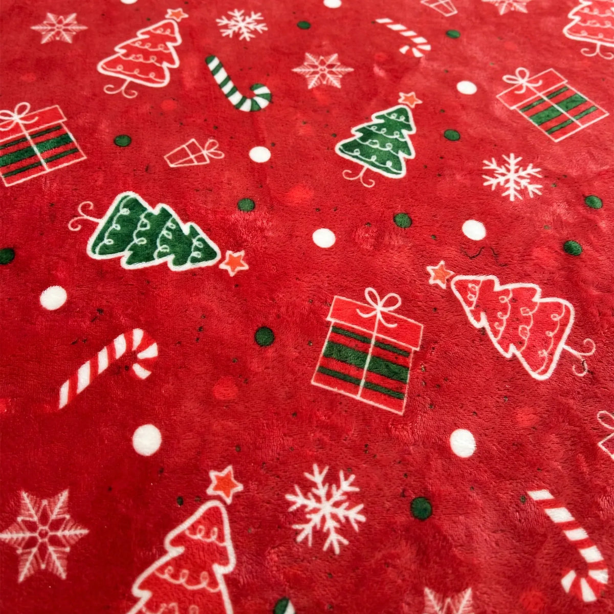 Christmas Cartoon Pattern Throw Blanket