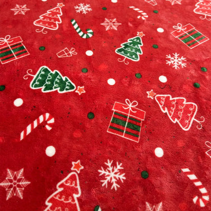 Christmas Cartoon Pattern Throw Blanket