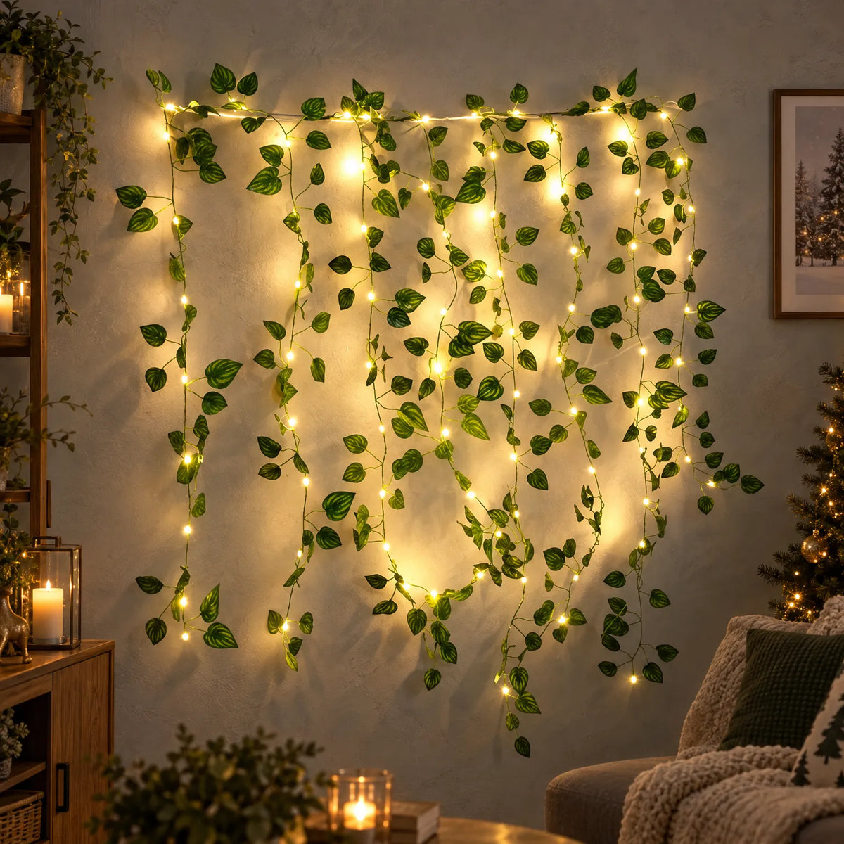 Christmas Leaf Fairy Lights String