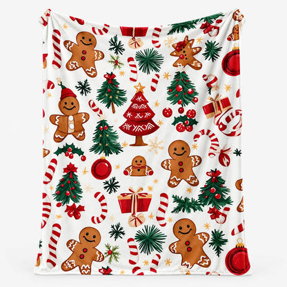 Christmas Printed Fleece Throw Blanket