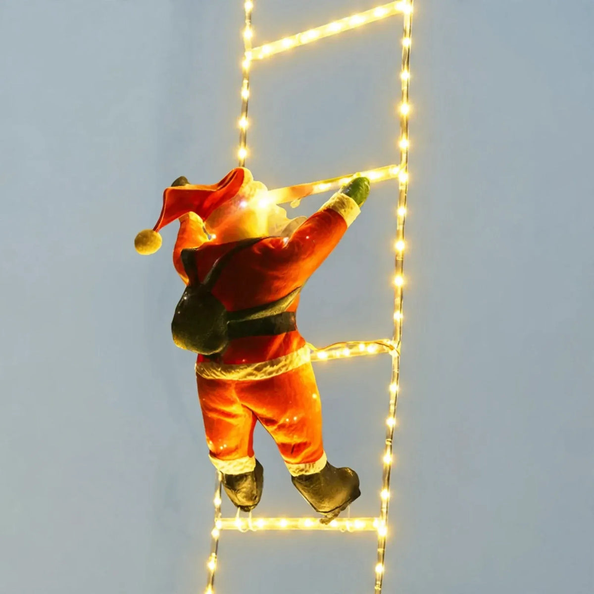 Christmas Santa Claus Climbing Ladder Light