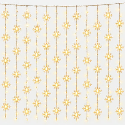 Christmas Snowflake LED Curtain Lights