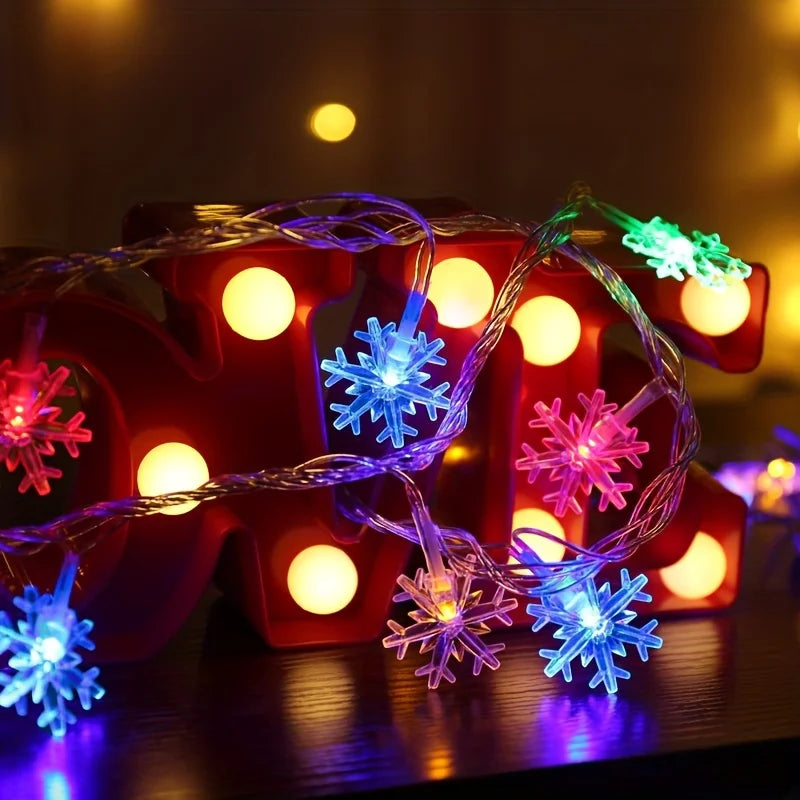 Christmas Snowflake LED Curtain Lights