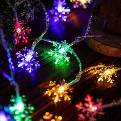 Christmas Snowflake LED Curtain Lights