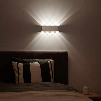 Chrome LED Wall Light for Modern Interior Spaces | Luminec
