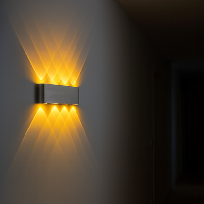 Chrome LED Wall Light for Modern Interior Spaces | Luminec