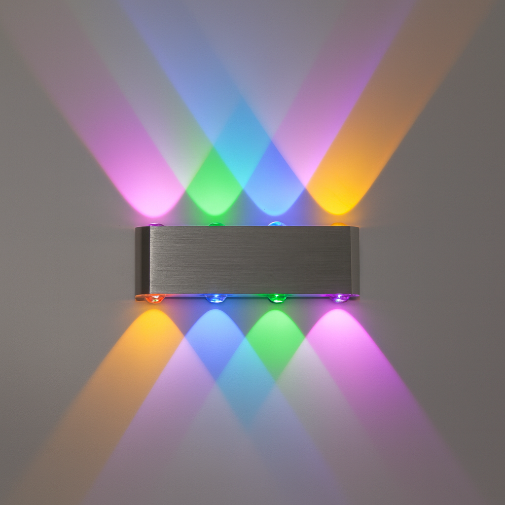 Chrome LED Wall Light for Modern Interior Spaces | Luminec