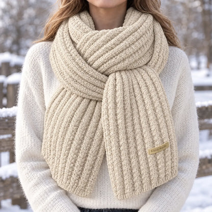 Chunky Cable Knit Winter Scarf