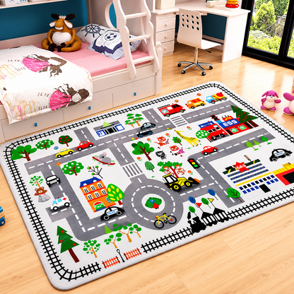 City Traffic Road Play Mat for Kids Vehicle Carpet | Maventa